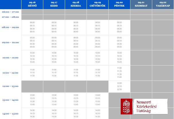 Digital Tachograph & Vehicle Registration: Book Online at khkia.kh.gov.hu